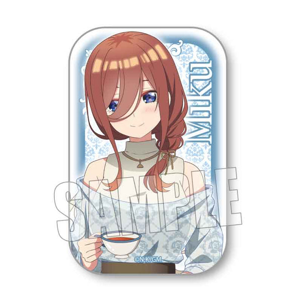 『映画 五等分の花嫁』スクエア缶バッジ / 中野三玖 ティーブレイクver.